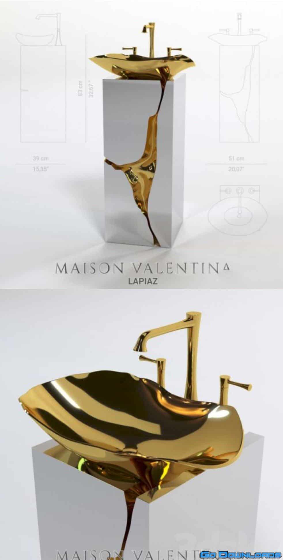 Lapiaz washbasin from Maison Valentina Free Download