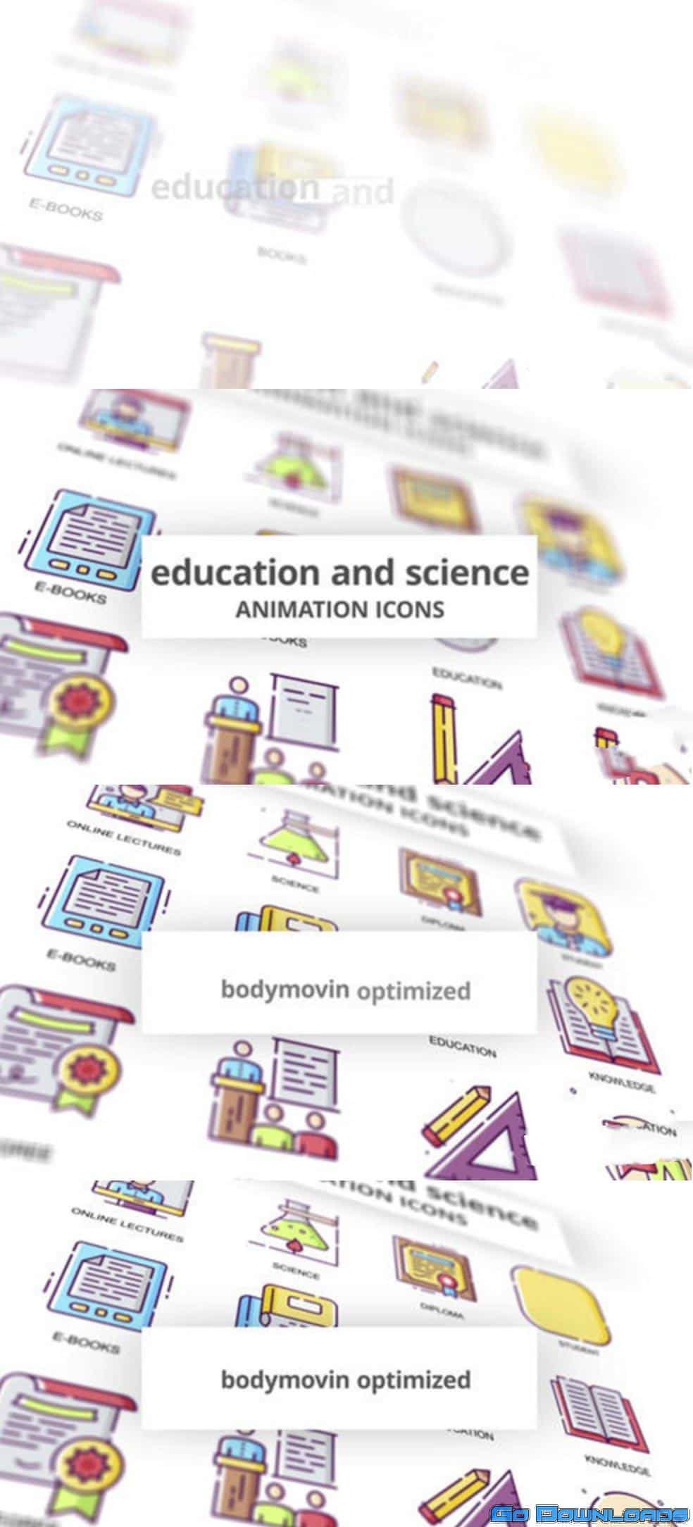 MotionElements Education & Science Animation Icons 16330168 Free Download