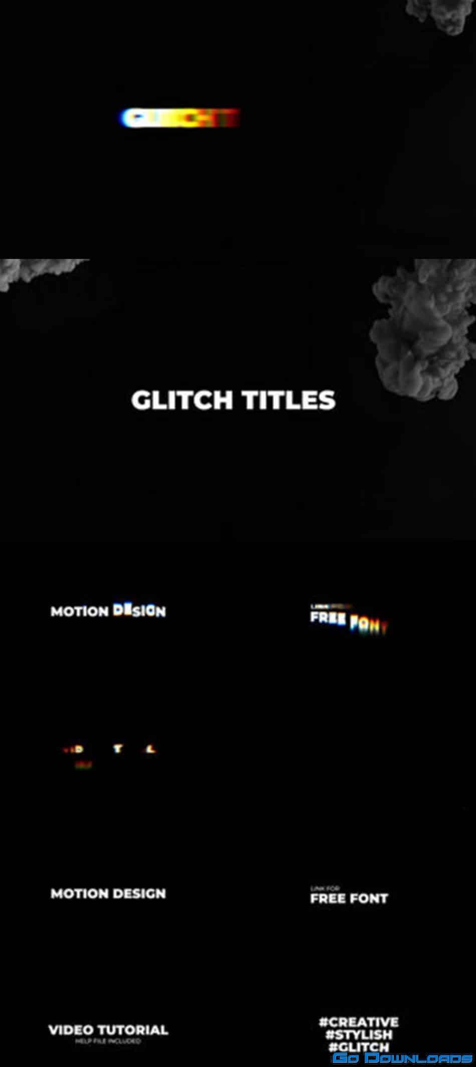 MotionElements Smooth glitch titles 16269955 Free Download