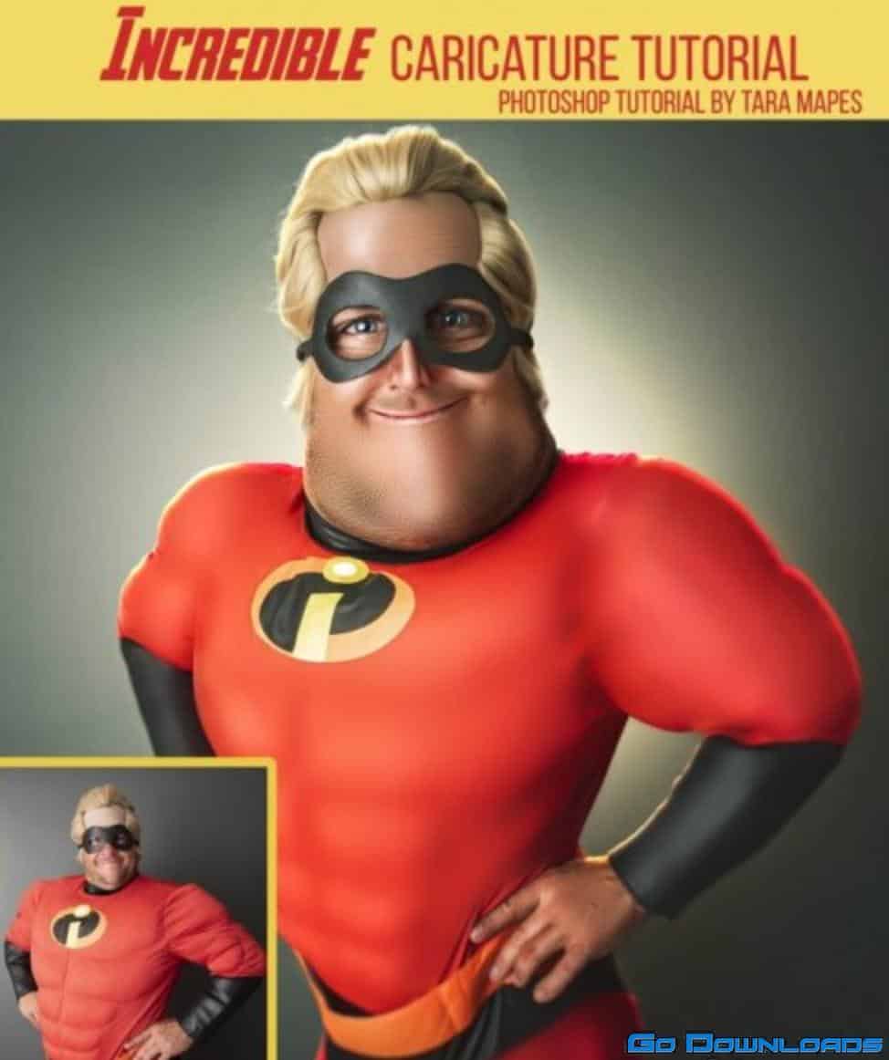 Mr Incredible Caricature Tutorial by Tara Mapes – Photomanipulation and Surreal Editing Tutorial