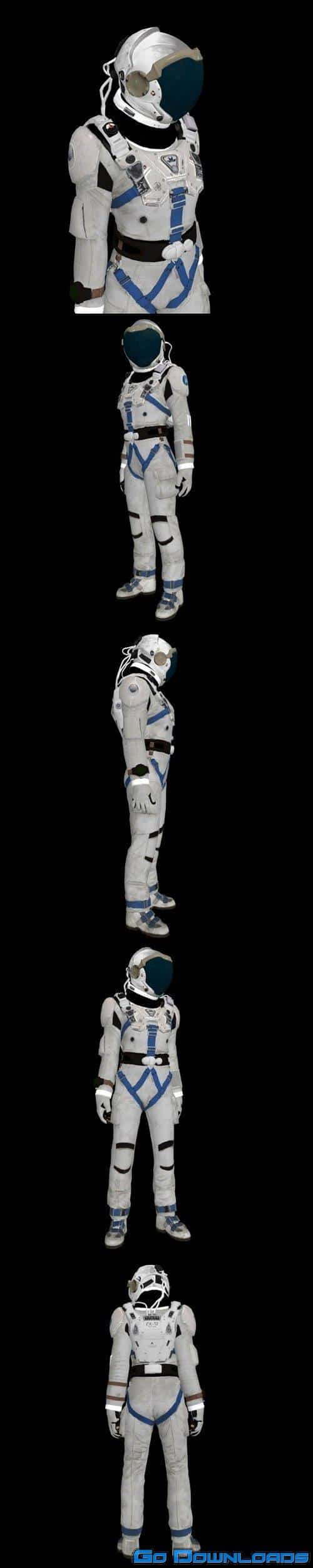 Space Suit 3D Model Free Download