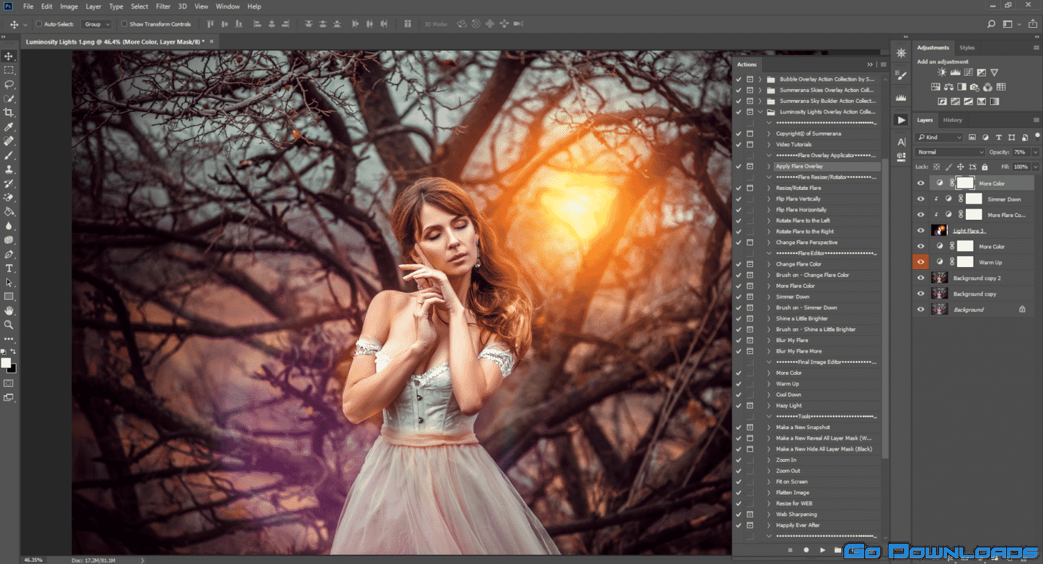 Summerana – Creating Light in Photoshop