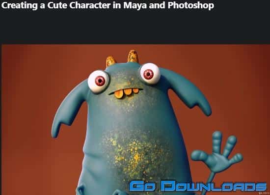 Udemy Creating a Cute Character in Maya and Photoshop Free Download