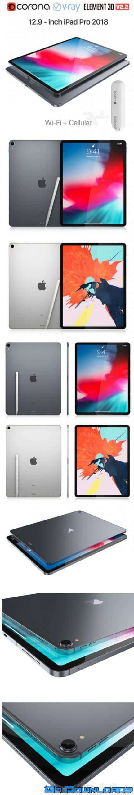 iPad Pro 2018 12.9 inch Wi-Fi + Cellular Free Download