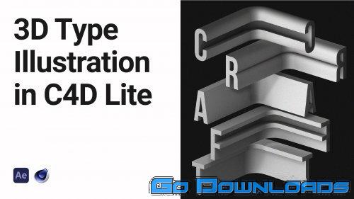 3d Type Illustrations in Cinema 4D Lite Free Download