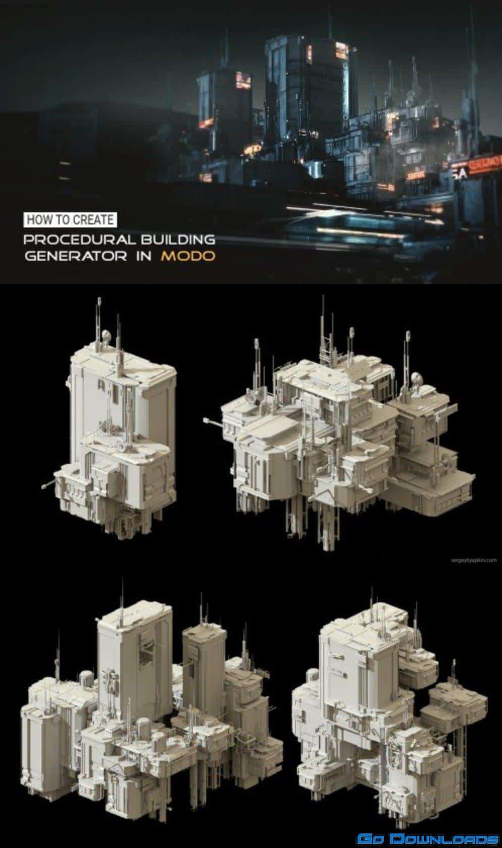 ArtStation How to create Procedural Building Generator in Modo Free Download