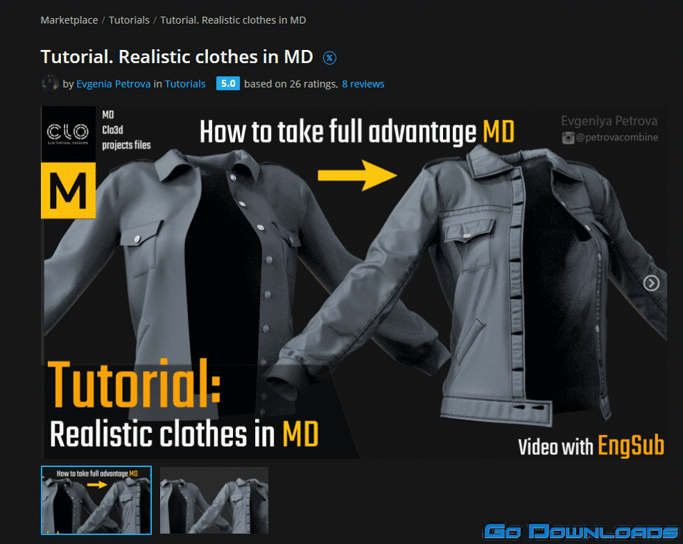 ArtStation Realistic clothes in Marvelous Designer Free Download