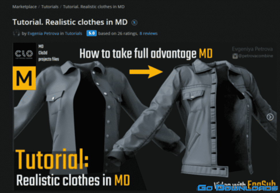 ArtStation – Realistic clothes in Marvelous Designer