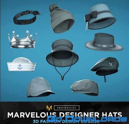 Artstation Marvelous Designer Hats 3D Fashion Design Course Free Download