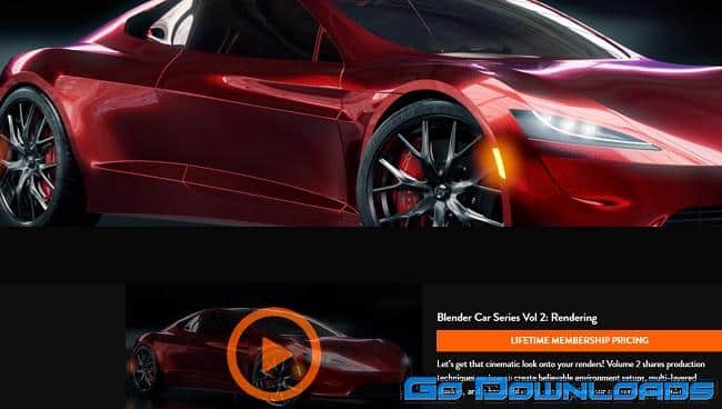 CGFasttrack Blender Car Series Vol 2 Rendering Free Download