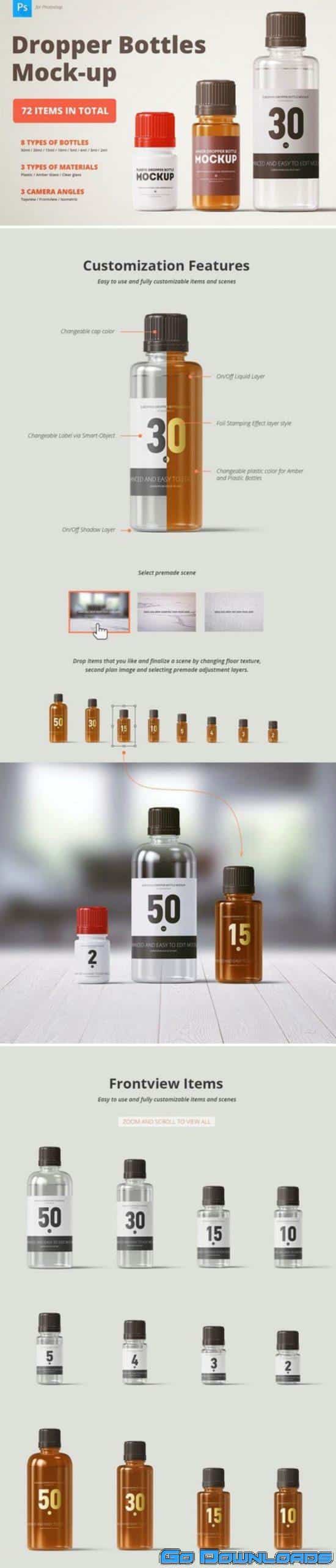 CM Dropper Bottles Mock-up 2350215 Free Download