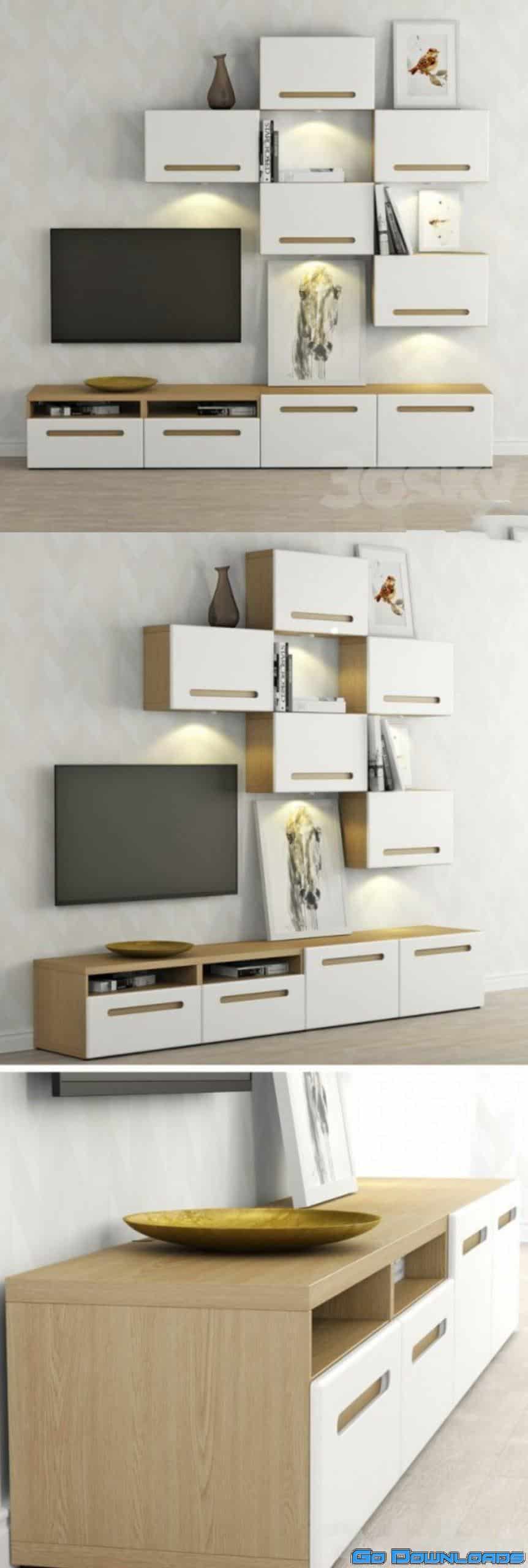 Cabinet for TV and multimedia Ikea BESTO / Besta Marwick Free Download