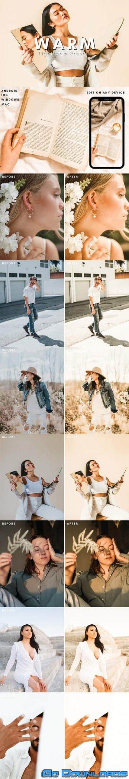 CreativeMarket Warm Lightroom Presets Bundle 6012729 Free Download