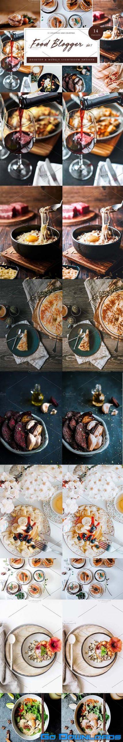 CreativeMarket 14 x Lightroom Presets Food Blogger 5962539 Free Download