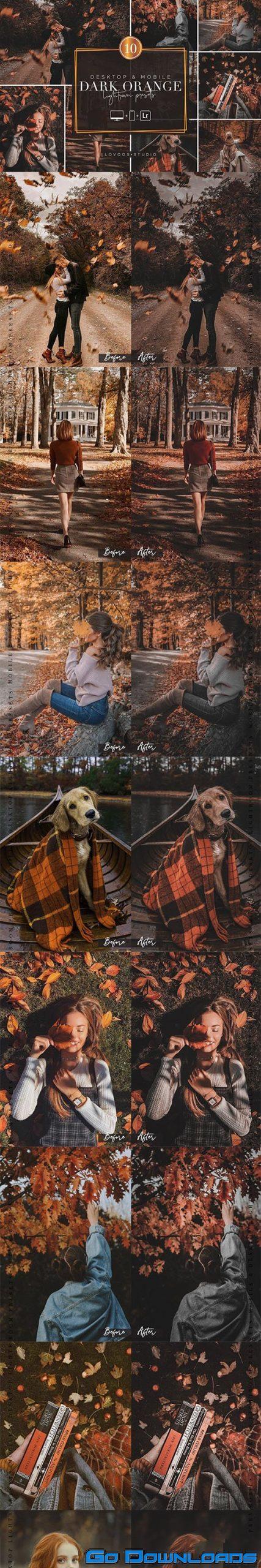 CreativeMarket DARK ORANGE Lightroom Presets 5987734 Free Download