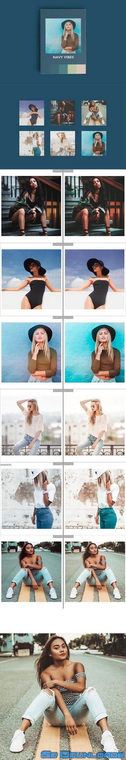 CreativeMarket NAVY VIBES MOBILE LIGHTROOM PRESETS 5931900 Free Download