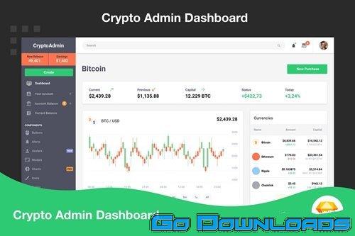 Cryptocurrency Admin Dashboard Free Download