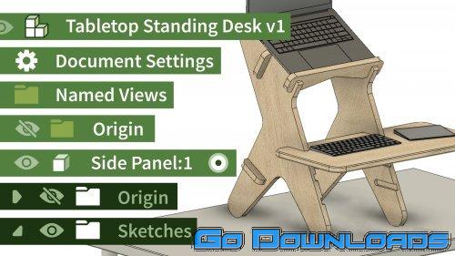 Fusion 360 Design a Parametric Standing Desk Free Download