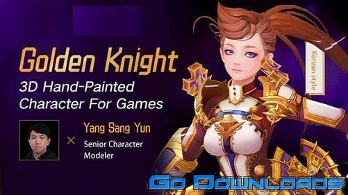 Golden Knight 3D Hand-Painted Character For Games Free Download