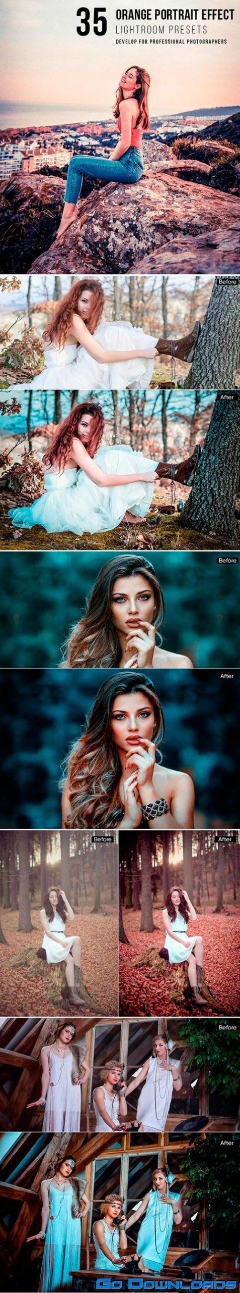 Graphicriver 22141416 35 orange portrait effect presets Free Download