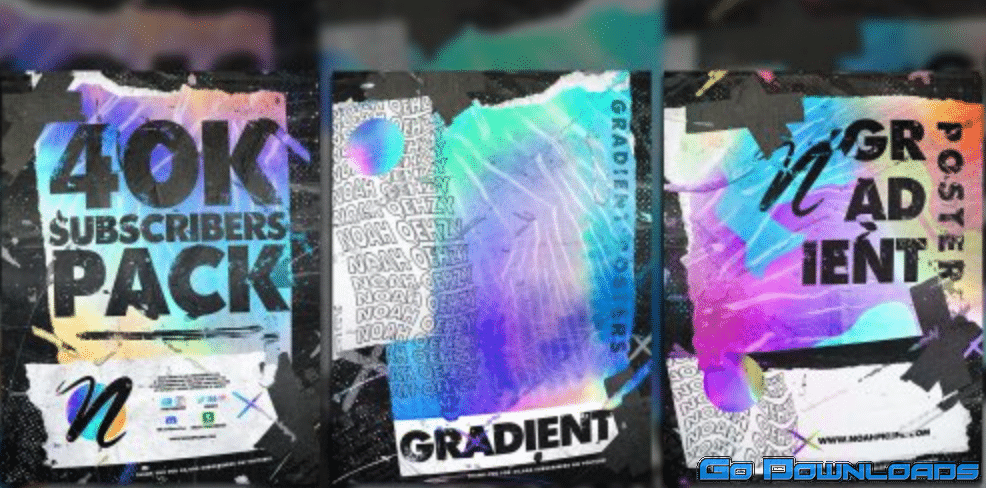 How to Create Abstract Gradient Paper Texture Posters in Photoshop