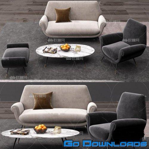 Modern fabric sofa combination 30 Free Download