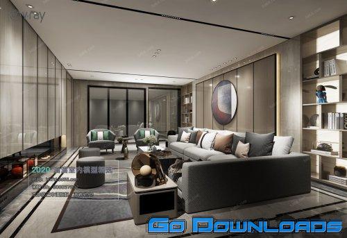 Modern style Livingroom Vray 17 Free Download