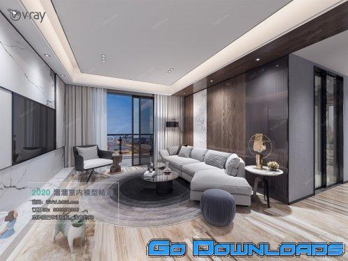 Modern style Livingroom Vray 18 Free Download