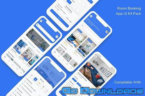 Room Booking App UI Kit Pack Free Download