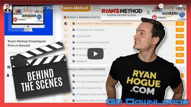 Ryan Hogue Ryan’s Method Dropshipped POD Free Download