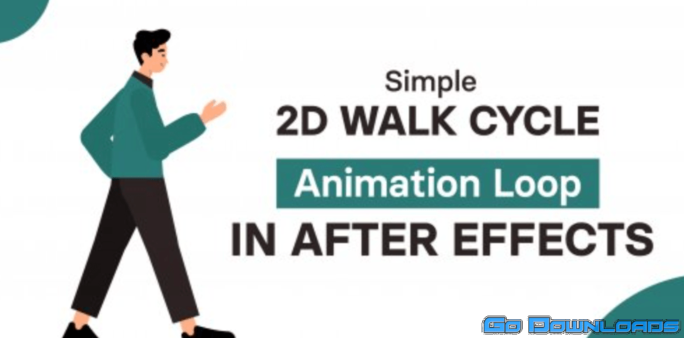 Simple 2d Walk cycle Animation loop in After Effects