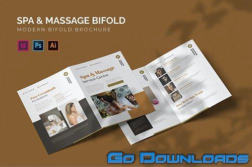 Spa & Massage Bifold Brochure Free Download