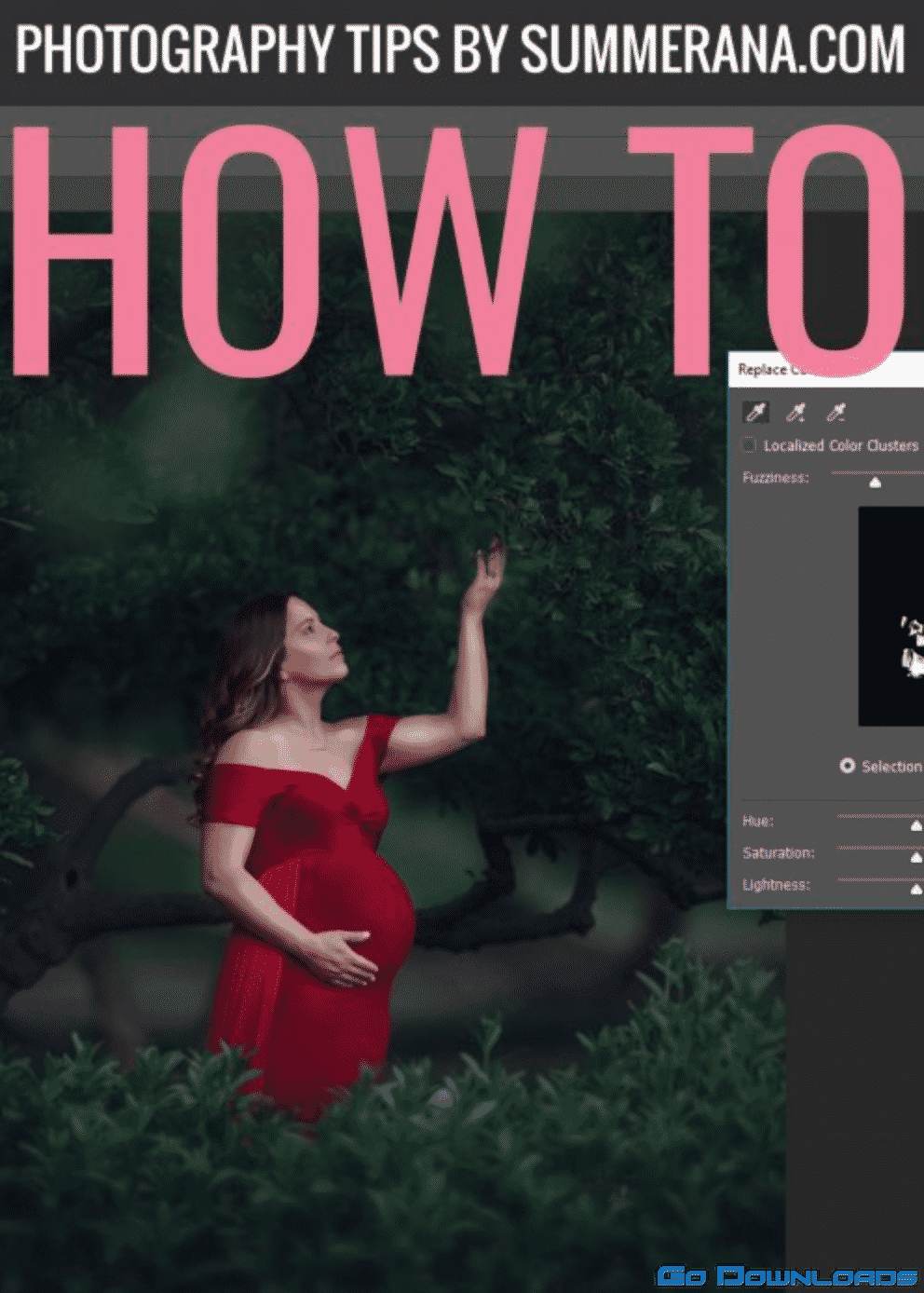 Summerana – How to change clothing color in Photoshop