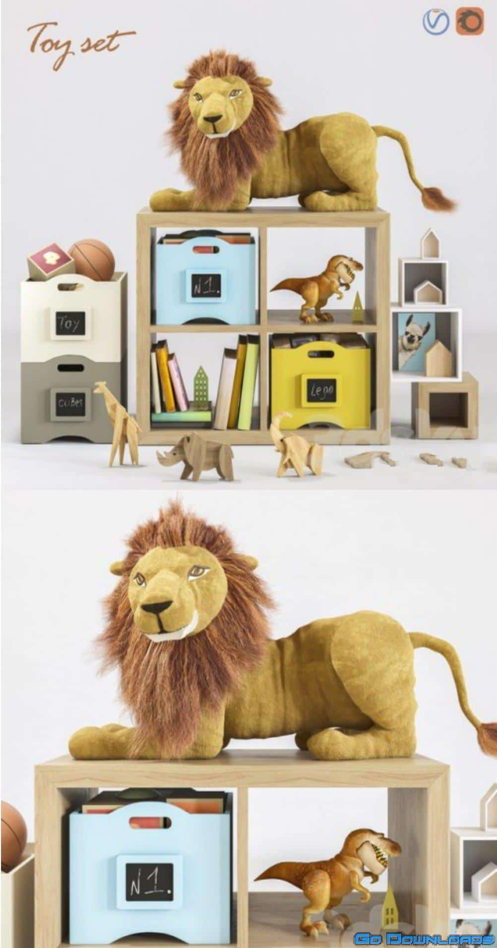 Toys and furniture SET 46 Free Download