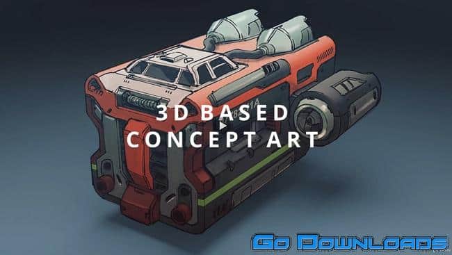 Udemy Spaceship Concept Art with Affinity Photo and Blender 2.9 by Daniel Kim Free Download