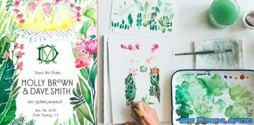 Watercolor Illustration: Developing a Wedding Brand Suite