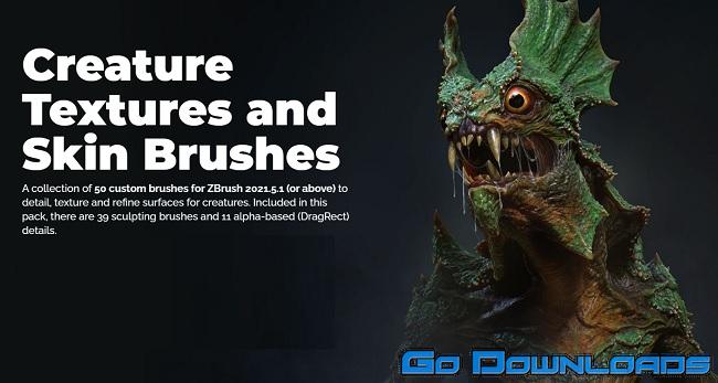 Zbrush Guides Creature Textures and Skin Brushes Free Download