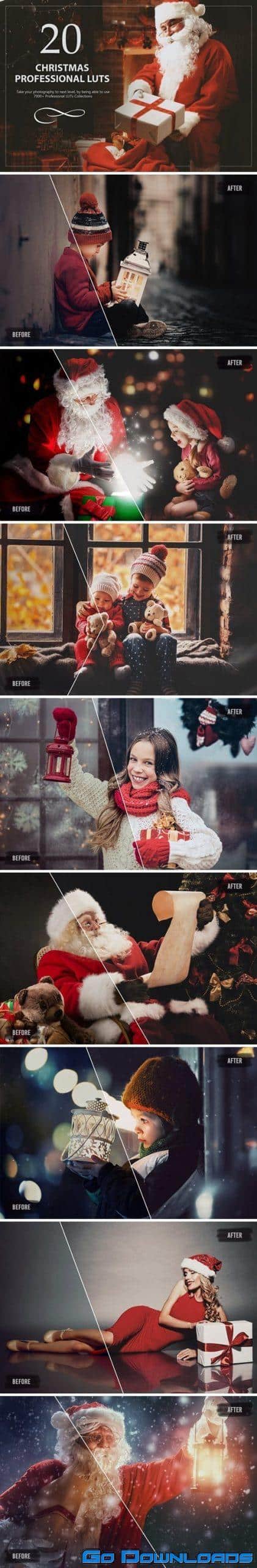 20 Christmas LUTs Pack Free Download