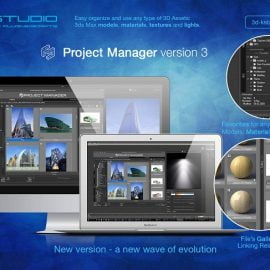 3d-Kstudio Project Manager 3.14.54 for 3ds Max 2014 – 2022 Free Download