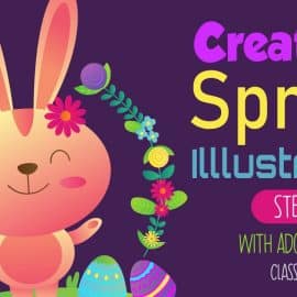 Create cute spring design with adobe illustrator Step-By-Step !