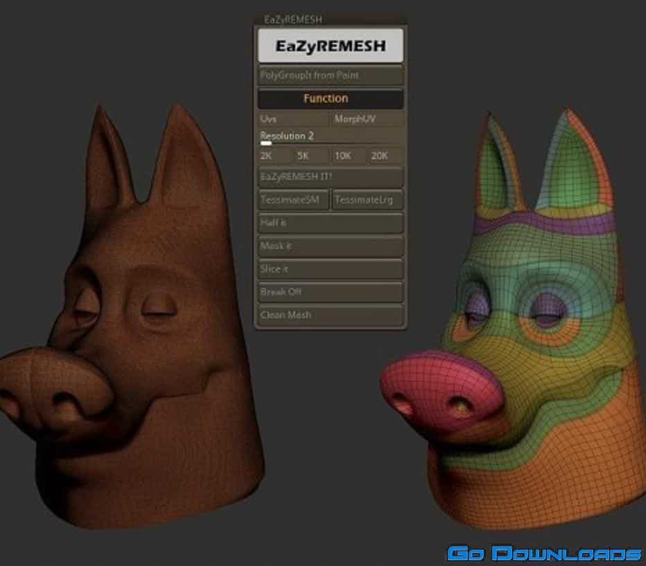 EaZyremesh v1.1 for ZBrush Free Download