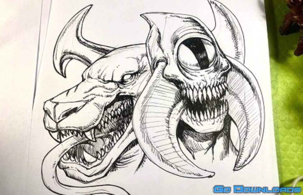 How to Draw a Monster – Creature Portrait