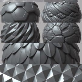 100 Tileable Displacement/Alpha Patterns Free Download