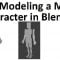 3D-Modeling a Male Character in Blender using Basic Shapes Free Download