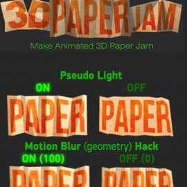 Aescripts 3D Paper Jam 1.2 Plug-in for After Effects Free Download