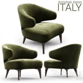 Armchair Minotti Aston 1 OLIVE Free Download