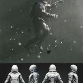 Astronaut #4 3D Model Free Download