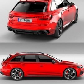 Audi RS4 Avant 2020 3D Model Free Download