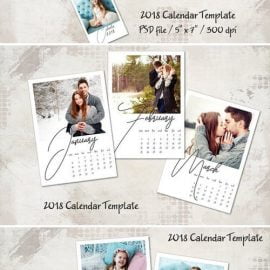 CM  2018 Calendar Template 5×7 Personal 2056716 Free Download