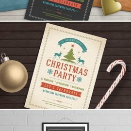 CM Christmas party invitation flyer 1903705 Free Download